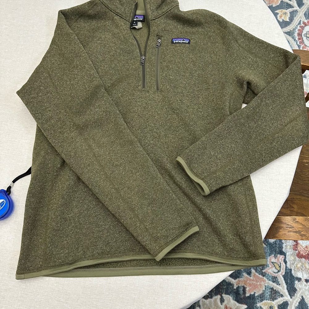 Men's Patagonia Olive Better Sweater® 1/4-Zip Fleece